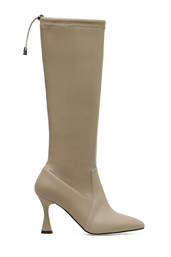 Butigo SCARLET 3PR Bej Kadın Topuklu Çizme