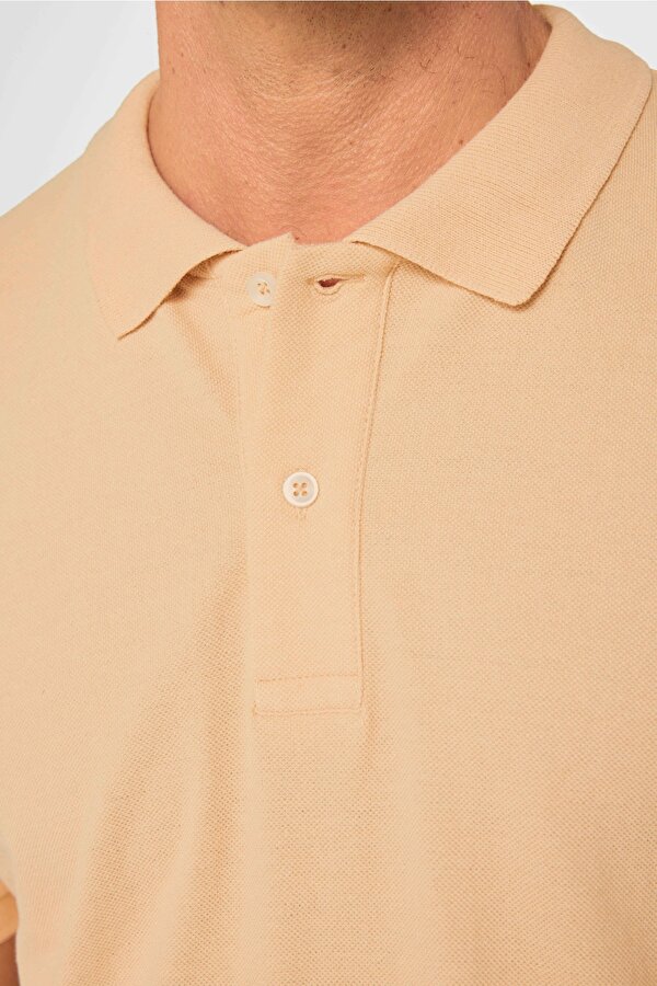 Tudors Erkek Slim Fit Dar Kesim Pamuklu Yumuşak Dokulu Serin Tutan Kumaş Düz Pike Polo Yaka Tişört