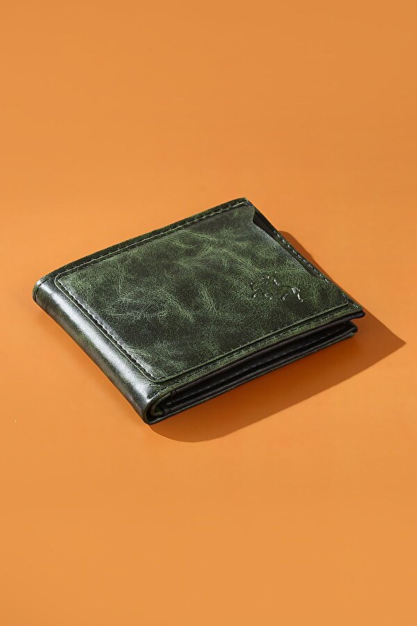 Polo Air Kemer Cüzdan Kartlık Anahtarlık Çakmak Hediyelik Kutusunda Yeşil Set