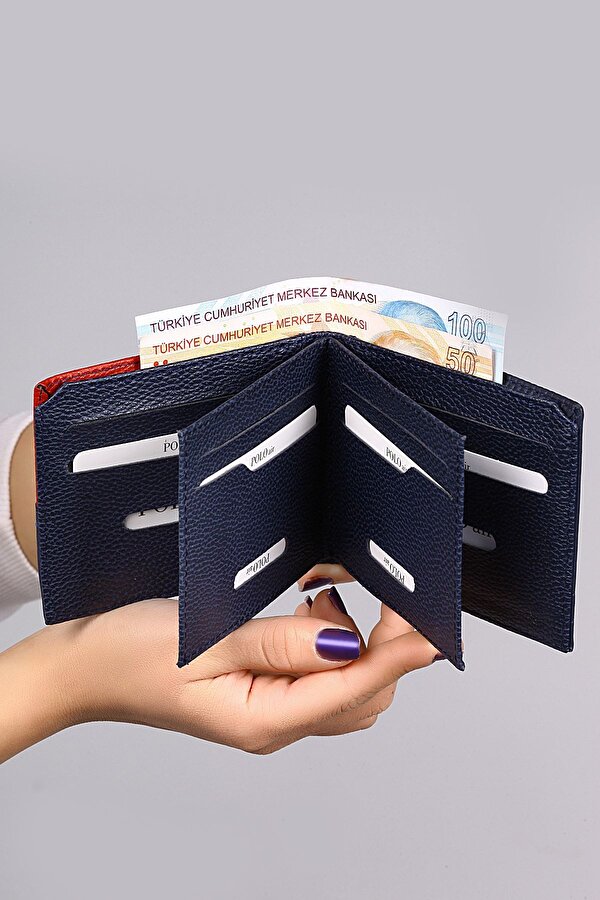 Polo Air Su Yolu Desen Cüzdan Kartlık Kemer Çakmak Kombin Lacivert Set