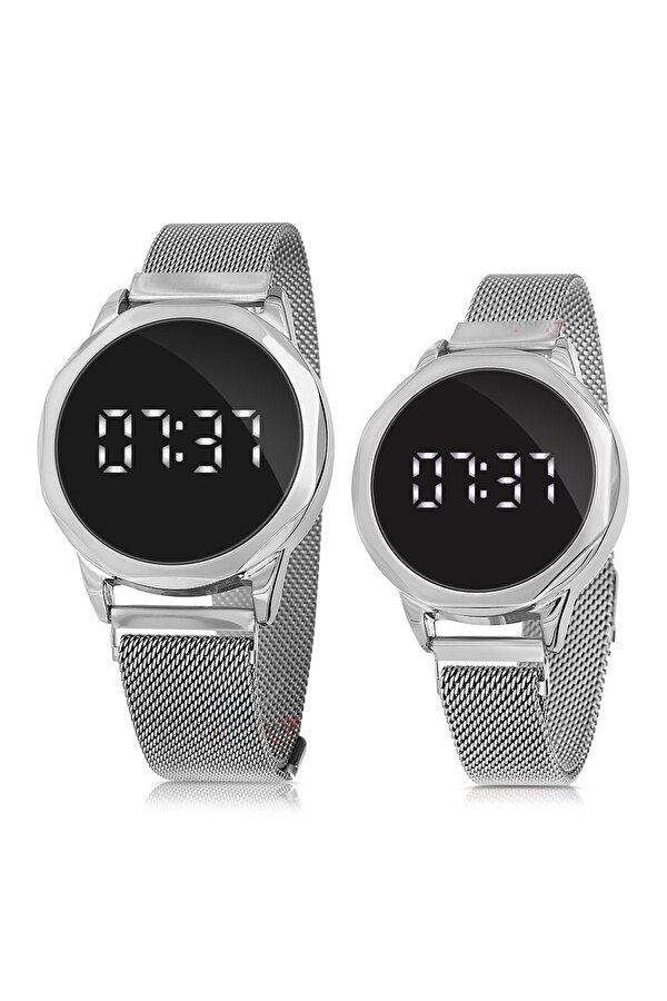 Polo Air Unisex Gümüş Çift Kol Saati Sevgiliye Özel Cift0025e3