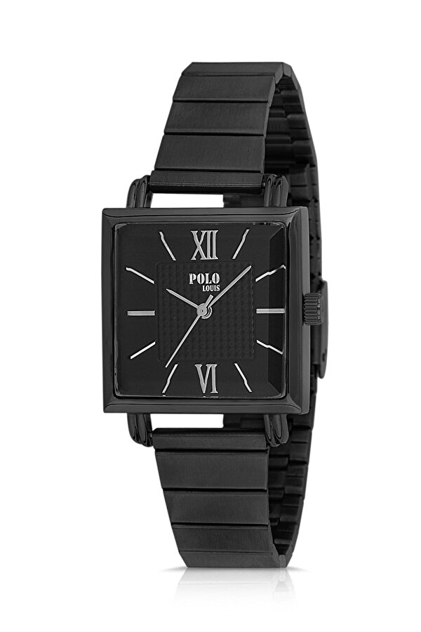 Polo Air Polo Louis Vintage Kadın Kol Saati Ve Zirkon Taşlı Bileklik Kombin Siyah Renk