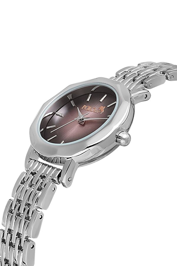 Polo Air Zarif Vintage Kadın Kol Saati Gümüş-Pembe Renk PL-1480B3x