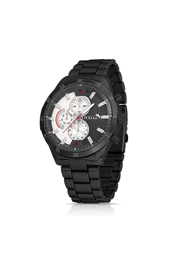 Polo Air Erkek Kol Saati Kemer Cüzdan Kartlık Çakmak Kombin Set Gri Renk PL-0790E5