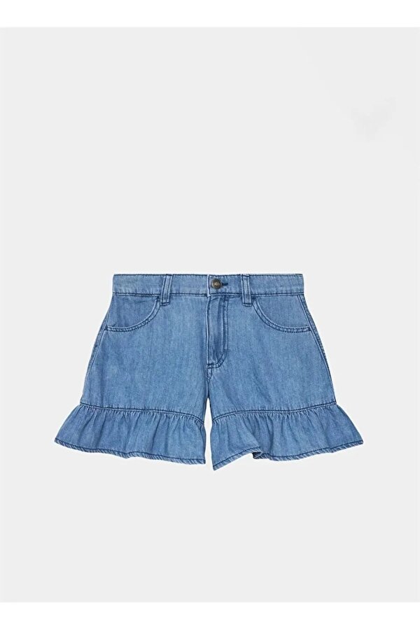 Benetton Kız Çocuk Denim Şort