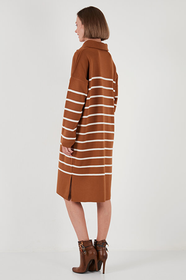 Lela Bayan Elbise 4615183 Toprak-Açık Taş