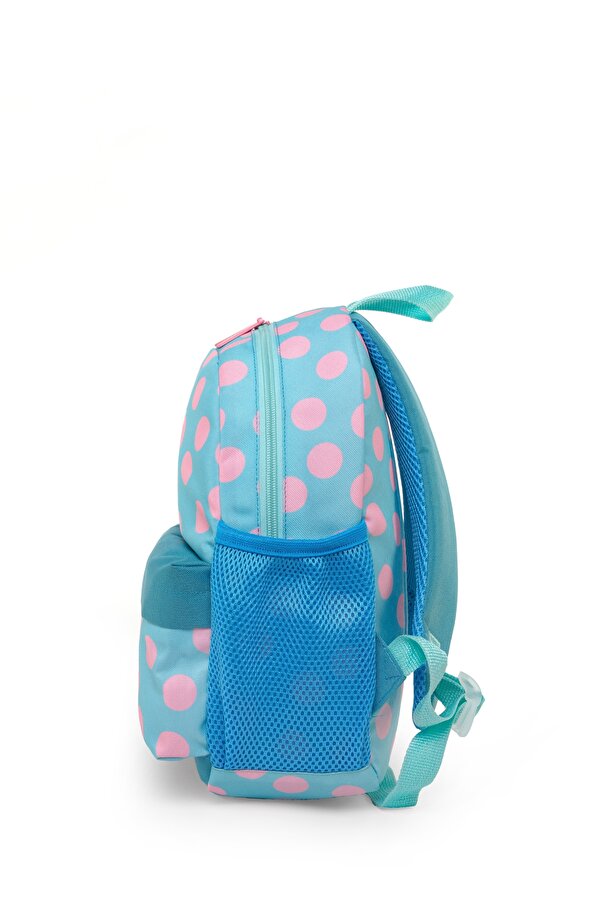 United Colors of Benetton . Puantiyeli Kız Çocuk Anaokul Çantası Pembe-Turkuaz