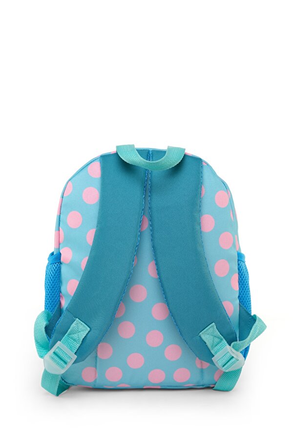 United Colors of Benetton . Puantiyeli Kız Çocuk Anaokul Çantası Pembe-Turkuaz