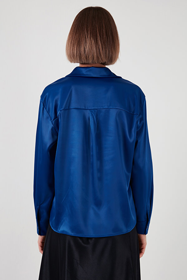 Lela Bayan Gömlek 611GO00159 İNDİGO