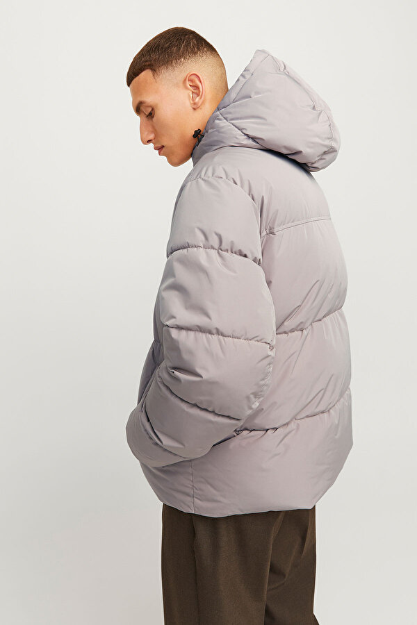 Jack & Jones JJEBRADLEY PUFFER HOOD SN Bej Erkek Mont