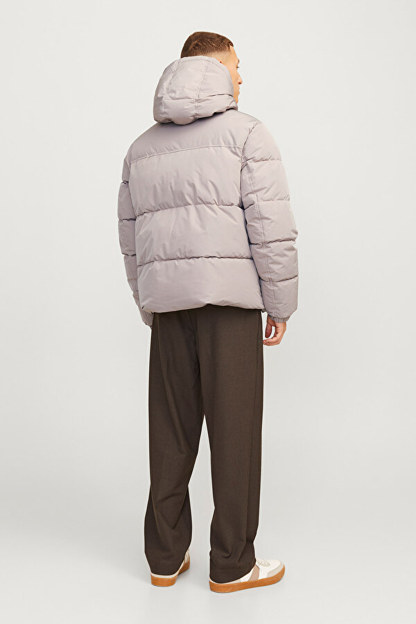 Jack & Jones JJEBRADLEY PUFFER HOOD SN Bej Erkek Mont