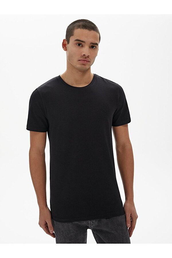 LTB Basıc Slim Fit Siyah T-shırt