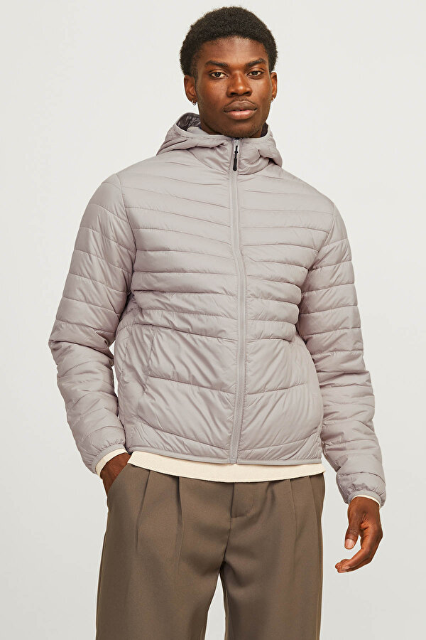 Jack & Jones JJESTATE PACKABLE PUFFER GRI Erkek Mont