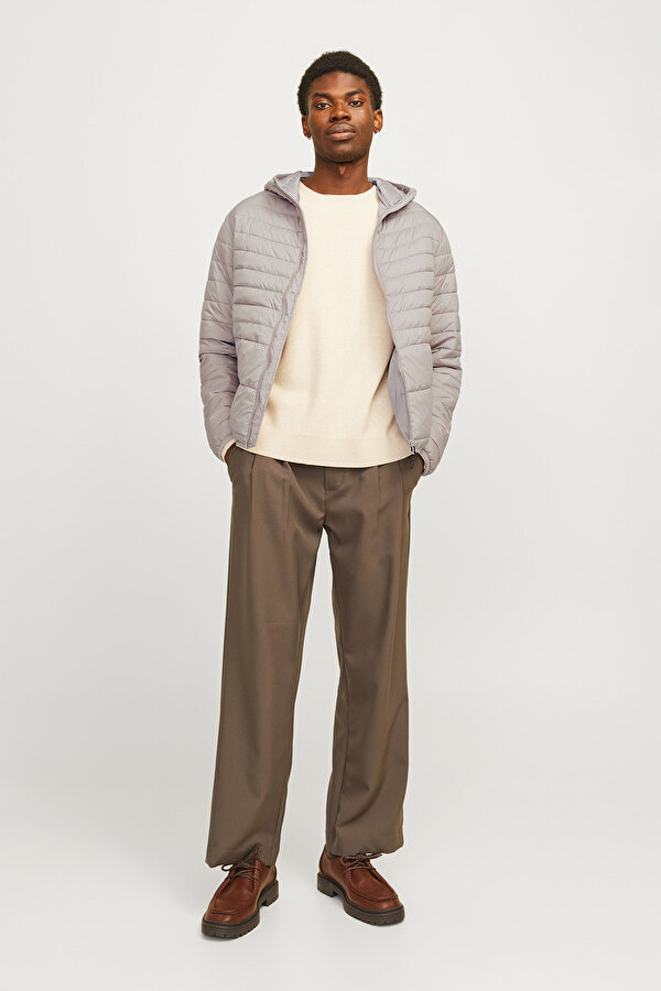 Jack & Jones JJESTATE PACKABLE PUFFER GRI Erkek Mont