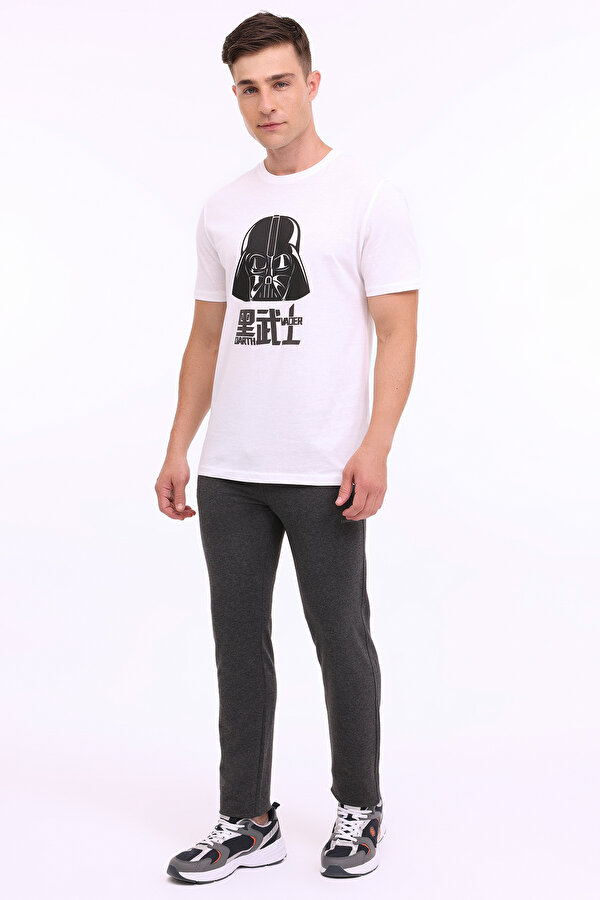 Lumberjack ML STARWARS 11LSN1013 4FX KIRIK BEYAZ Erkek Kısa Kol T-Shirt