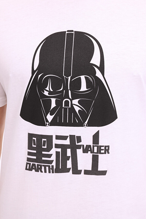 Lumberjack ML STARWARS 11LSN1013 4FX KIRIK BEYAZ Erkek Kısa Kol T-Shirt