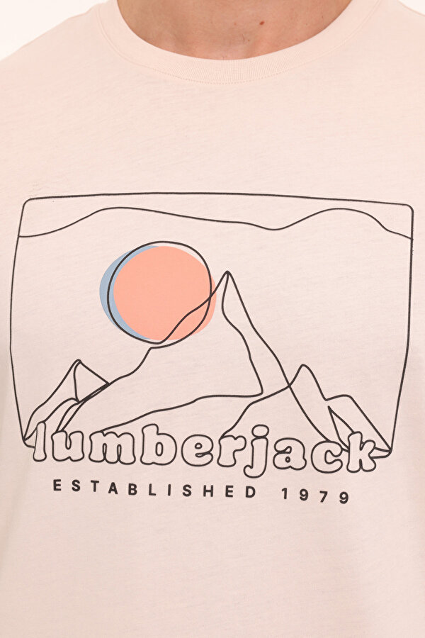 Lumberjack ML GREYS 11URB2028 4PR Taş Rengi Erkek Kısa Kol T-Shirt