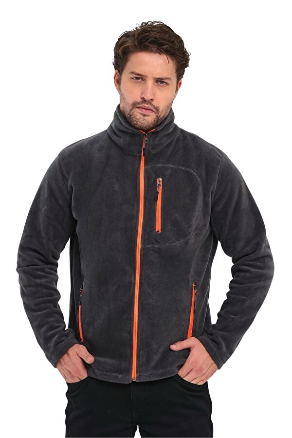 GENIUS STORE GENIUS Store Erkek Polar Tam Fermuarlı 3 Cepli Outdoor Polar Ceket Tactical Flecee POLAR-GNS