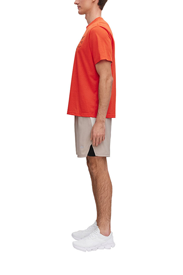 Reebok Run Graphic Ss Tee Красный Мужчина Футболка