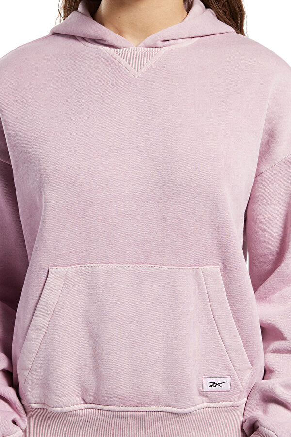 Reebok Cl Rbk Nd Fleece Ho Фиолетовый 008 Женщина Толстовка С Капюшоном