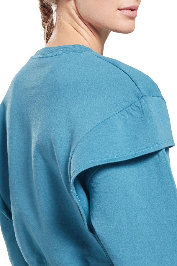 Reebok Ts Dreamblend Co Mi Синий 008 Женщина Джемпер
