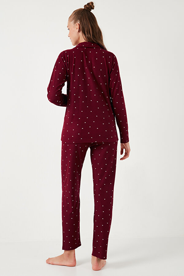 Lela Bayan Pijama Takımı 60956601 BORDO