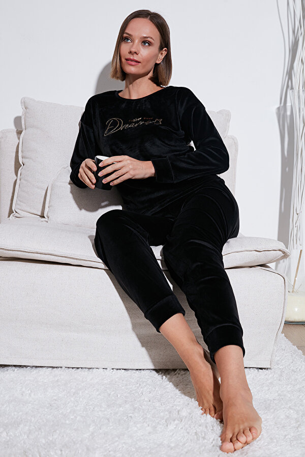 Lela Bayan Pijama Takımı 6094202 SİYAH