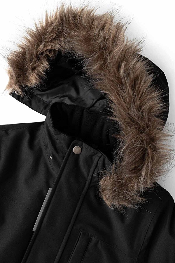 Name It NKMSNOW10 JACKET SOLID Siyah Erkek Çocuk Mont