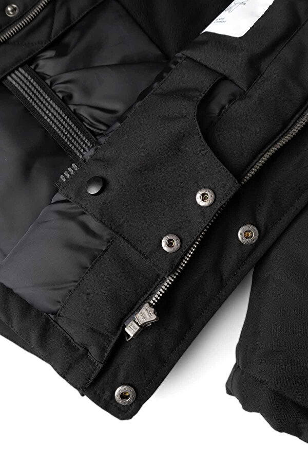 Name It NKMSNOW10 JACKET SOLID Siyah Erkek Çocuk Mont