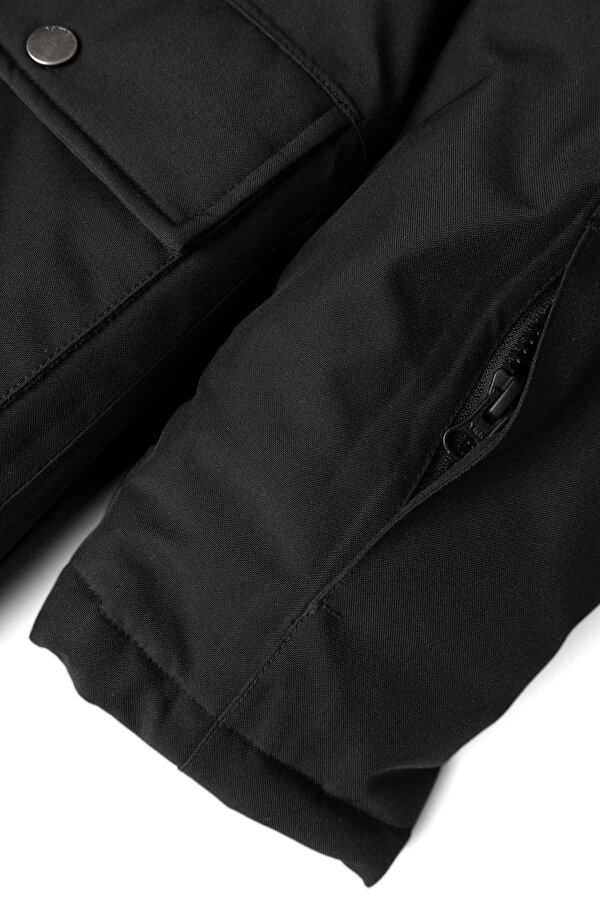 Name It NKMSNOW10 JACKET SOLID Siyah Erkek Çocuk Mont