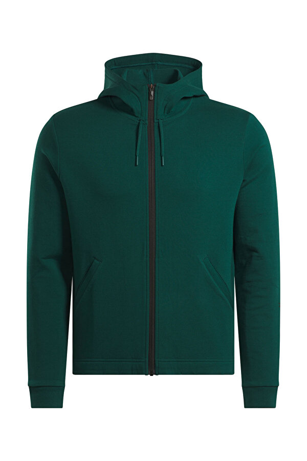 Reebok Activ Coll Dreamblend Fz Зеленый 009 Мужчина Толстовка На Молнии