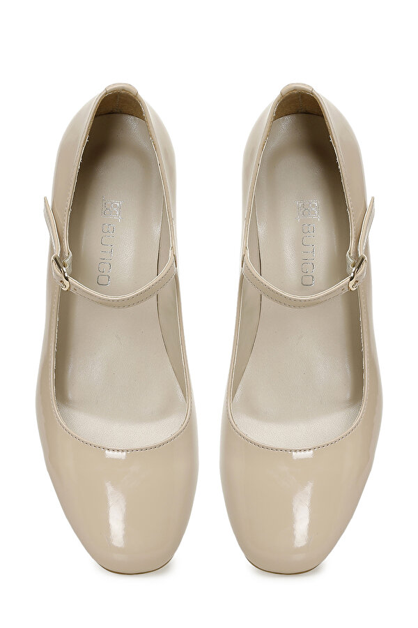 Butigo 24S-400 5FX Bej Kadın Topuklu Ayakkabı