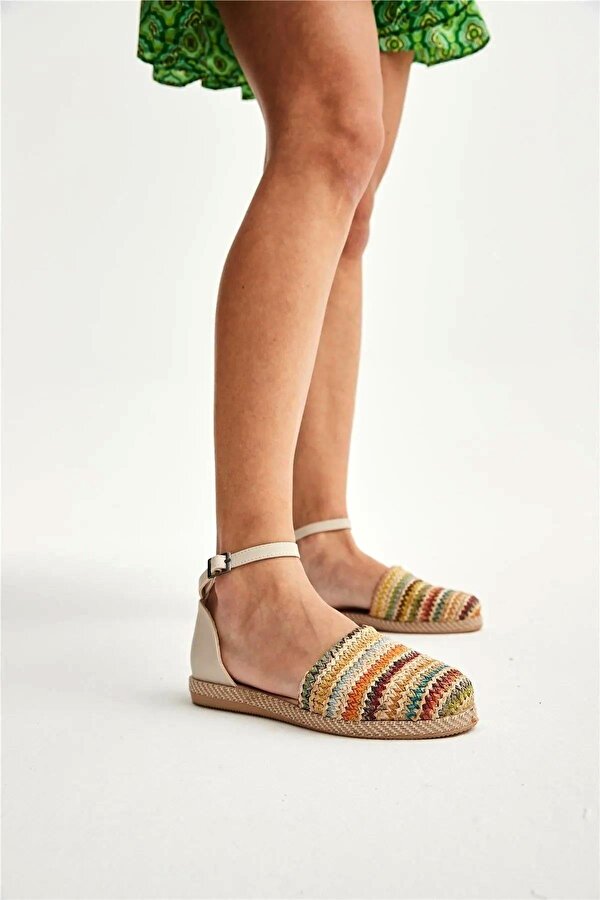 Papuç Sepeti PapuçSepeti Su Perisi 1701 Kadın Hasır Örme  Günlük Ayakkabı