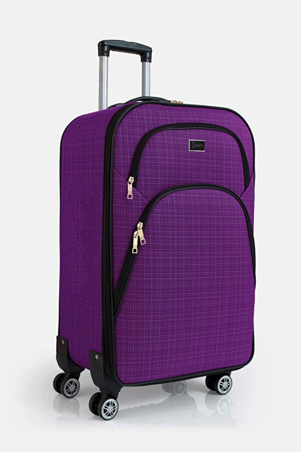 Louisiana Polo Kabin (KÜÇÜK) Boy 4 Teker Kumaş Valiz Mor 1081