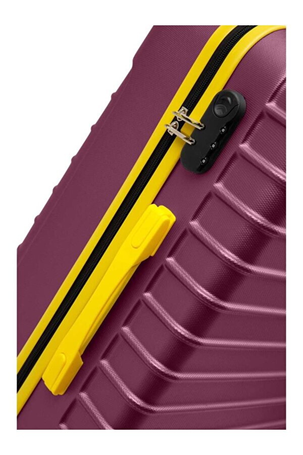 Louisiana Polo Büyük Boy Valiz 4x2 Teker Mor 1168