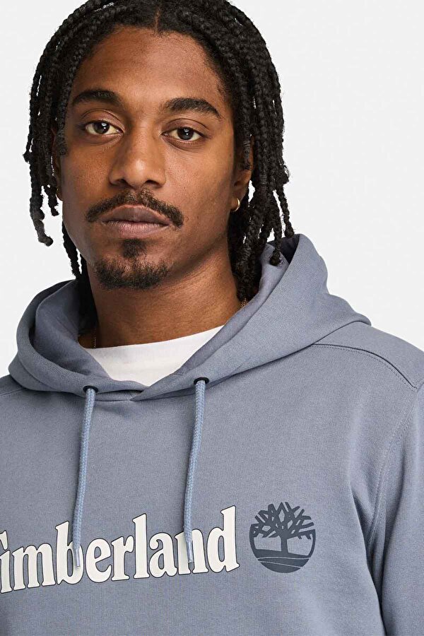 Timberland KENNEBEC RIVER Linear Log Gri Erkek Sweatshirt