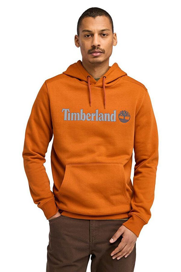 Timberland KENNEBEC RIVER Linear Log Turuncu Erkek Sweatshirt