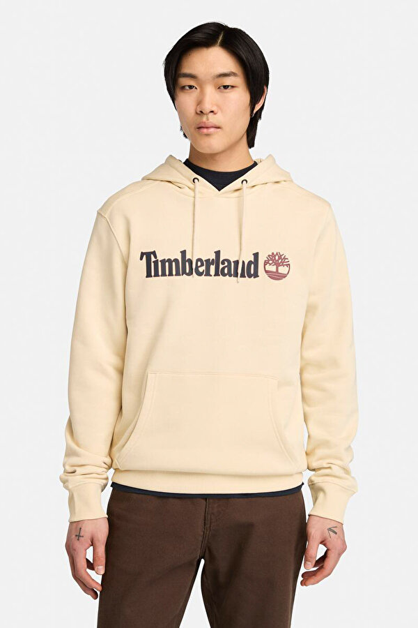 Timberland KENNEBEC RIVER Linear Log Bej Erkek Sweatshirt
