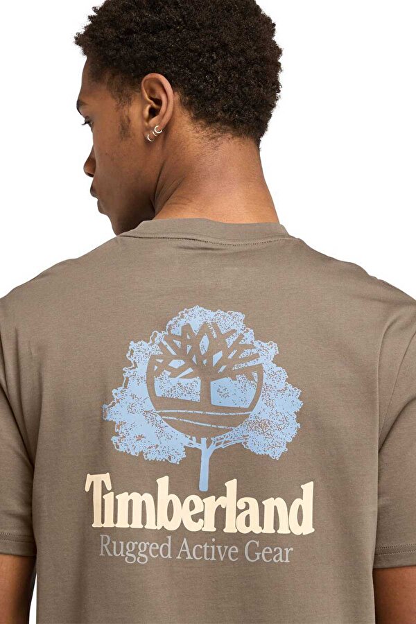 Timberland Rugged Active Gear Back G Vizon Erkek Kısa Kol T-Shirt