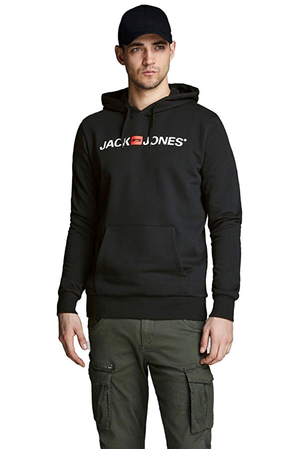 Jack & Jones 12137054 Jjecorp Old Logo Sweat Hood Noos Erkek Hoodie Sweatshirt