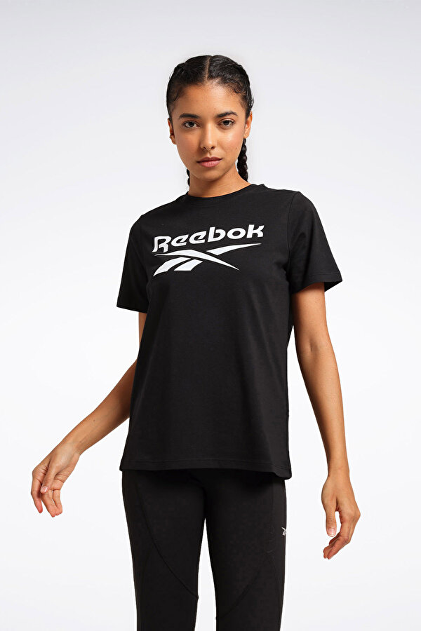 Reebok RI BL T-SHIRT Siyah Kadın Kısa Kol T-Shirt