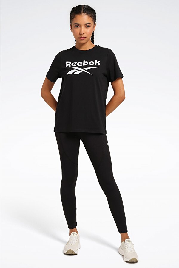 Reebok RI BL T-SHIRT Siyah Kadın Kısa Kol T-Shirt