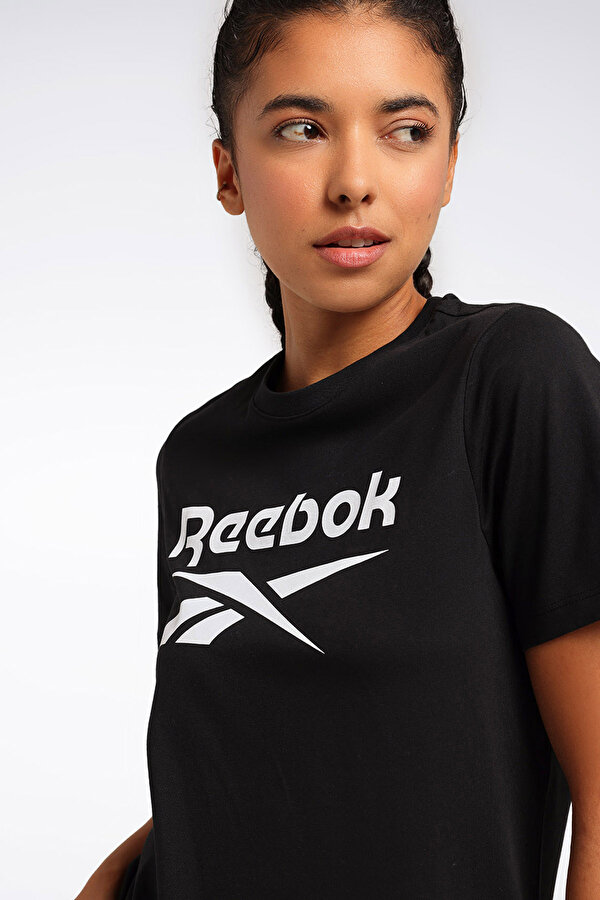 Reebok RI BL T-SHIRT Siyah Kadın Kısa Kol T-Shirt