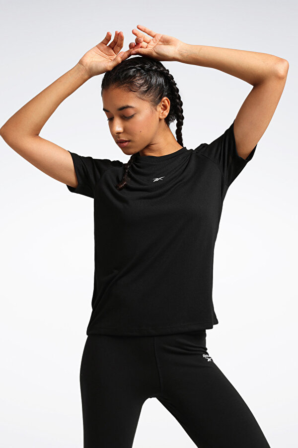 Reebok ID TRAIN SUPREMIUM TEE Siyah Kadın Kısa Kol T-Shirt