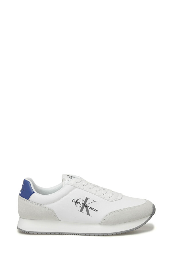 Calvin Klein RETRO RUNNER LOW MIX MTL Beyaz Erkek Sneaker