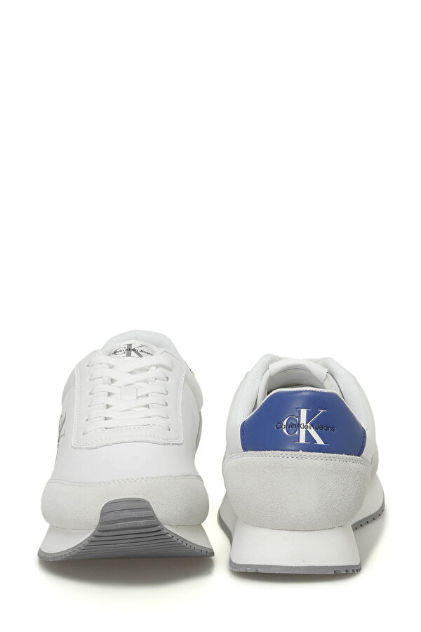 Calvin Klein RETRO RUNNER LOW MIX MTL Beyaz Erkek Sneaker