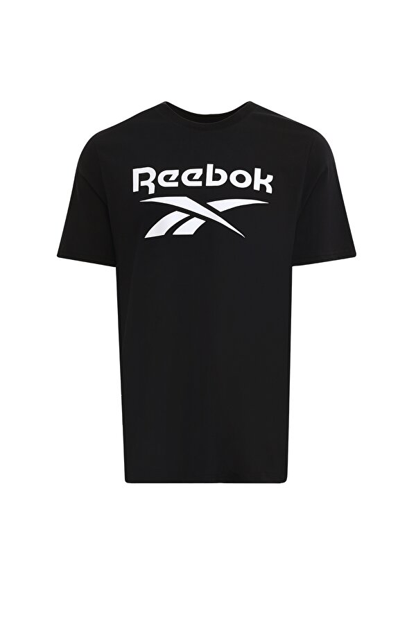 Reebok IDENTITY STACKED Siyah Erkek Kısa Kol T-Shirt