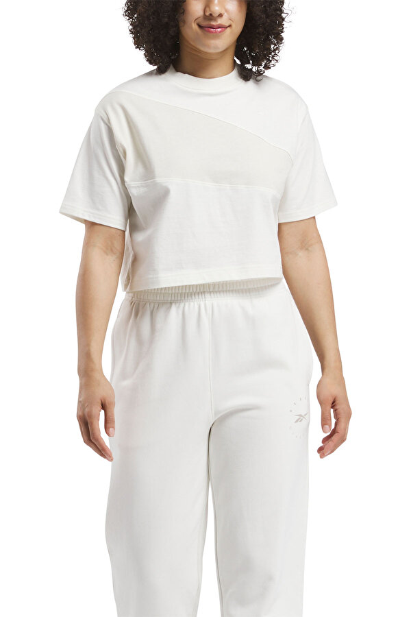 Reebok Ae Vector Top Экрю Женщина Футболка