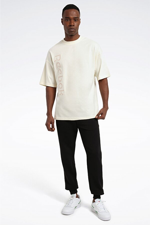 Reebok ARIN TEE Bej Erkek Kısa Kol T-Shirt