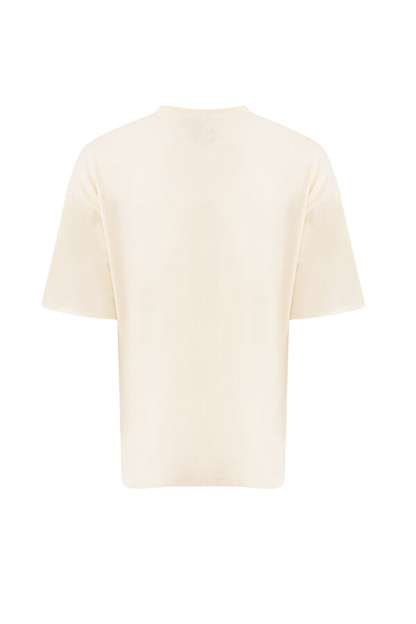 Reebok ARIN TEE Bej Erkek Kısa Kol T-Shirt